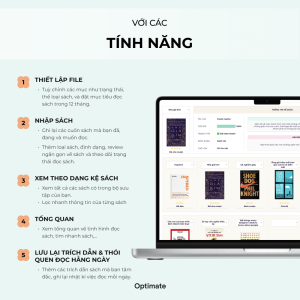 Alternative view of Theo dõi việc đọc sách – Google sheets template